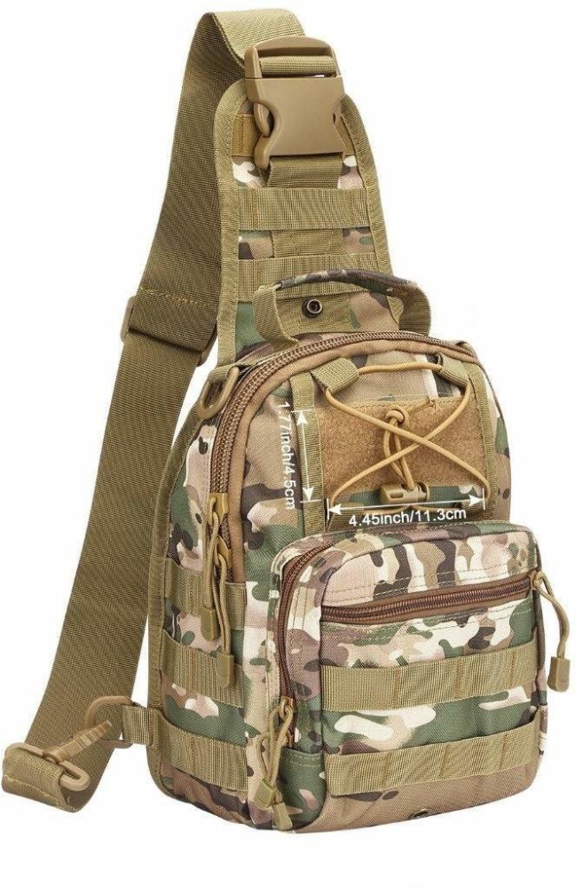 Vidisa Travel Crossbody Backpack Shoulder Chest Bag Lightweight for Men  Women Tactical Bag CP - Price in India
