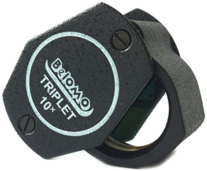 BelOMO Triplet Loupe Folding Magnifier 10x Reading Glass Price in 