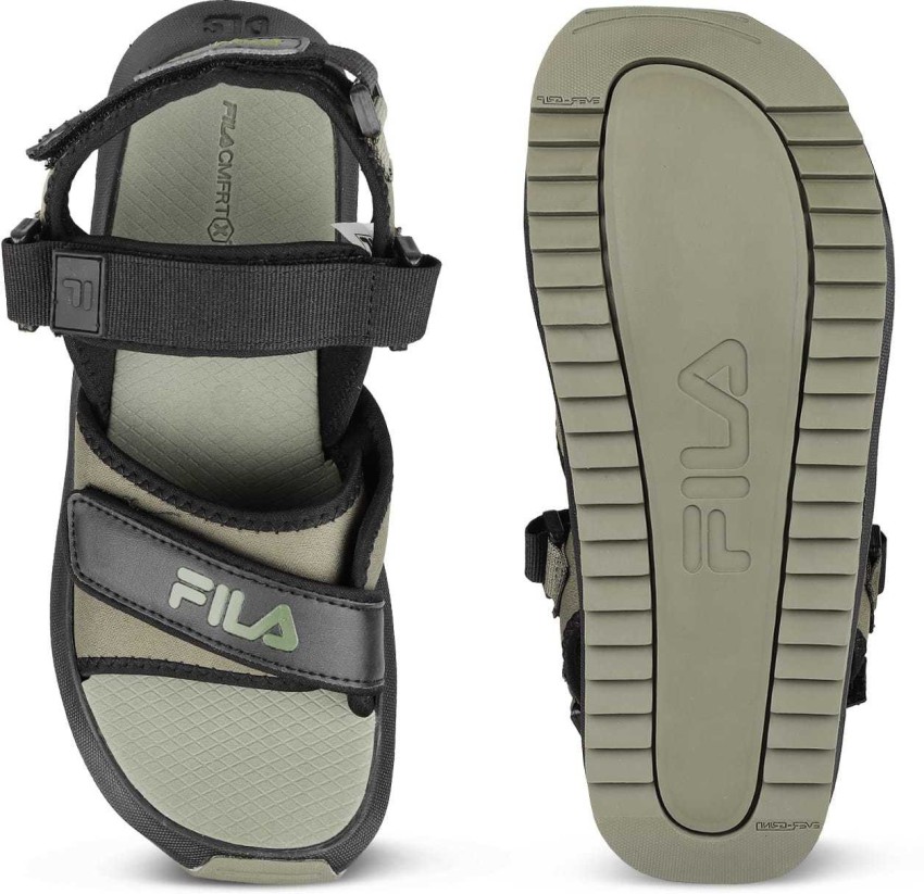 fila sandals mens green