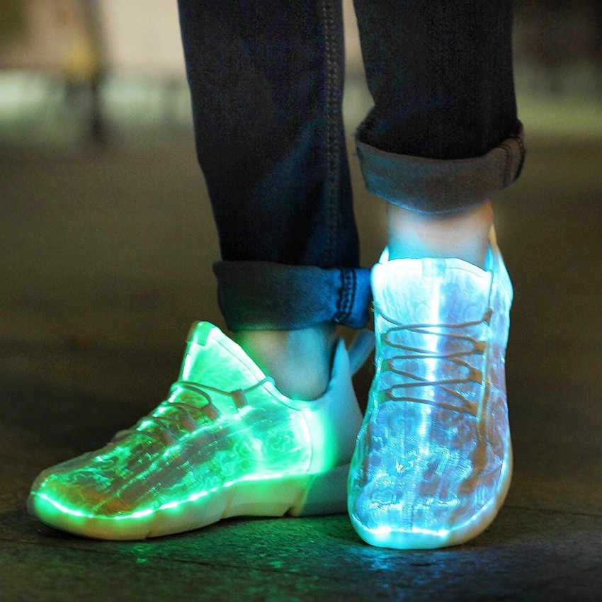 mr shoes Mr.SHOES Led Shoes for adults USB charger Lighted Up shes for men Fiber optic Sneakers For Men