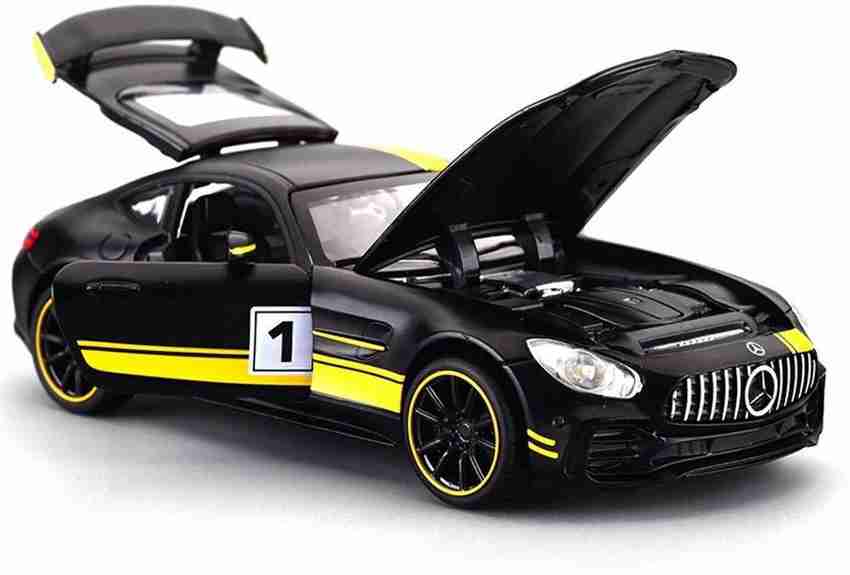 ALLTACK IN Mercedes Toy car Metal Cars AMG Benz GT 3 Pullback Toy car for Kids Best Gifts Vehicle Toys for Kids Sound and Light Pull Back Cars