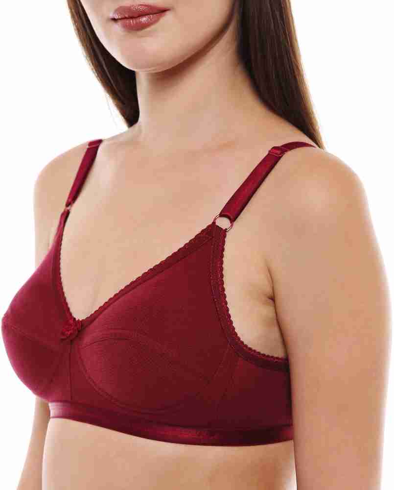 Buy BODYCARE Pack of 2 Perfect Coverage Bra in Maroon-Red Color
