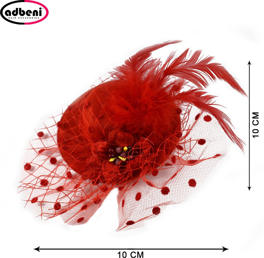 Flower feather hair clip sale