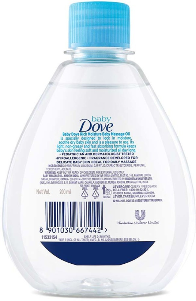 Dove baby best sale hair oil