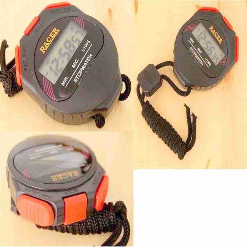 Racer Digital Stopwatch with Lap Record System and Alarm Digital