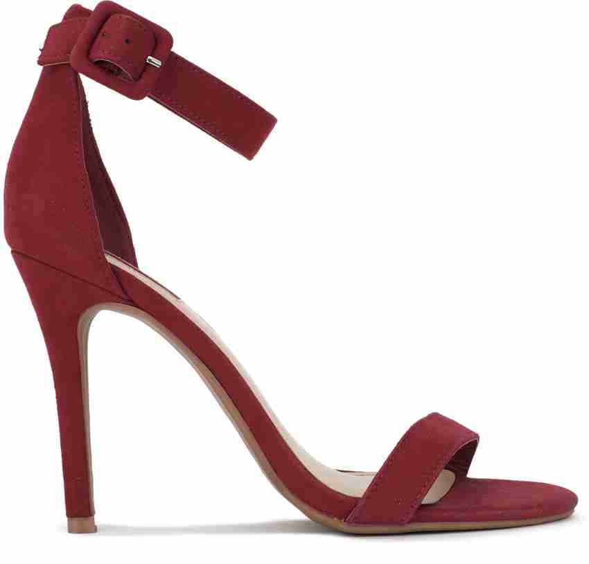 Maroon heels forever 21 outlet