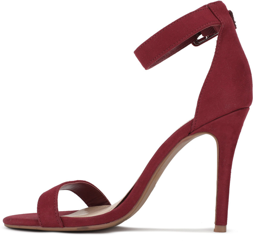 FOREVER 21 Women Maroon Heels Buy FOREVER 21 Women Maroon Heels