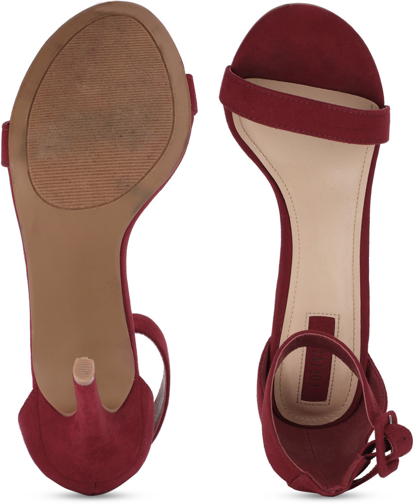 Maroon heels hot sale forever 21