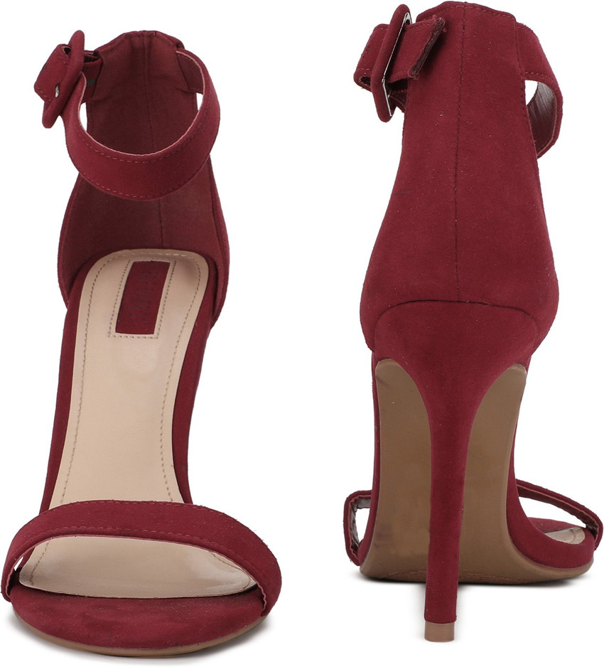 Maroon heels forever 21 outlet