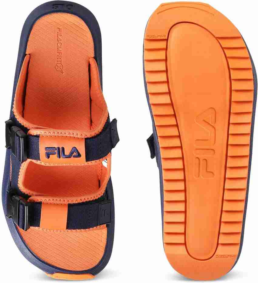 Fila sandals mens orange shop