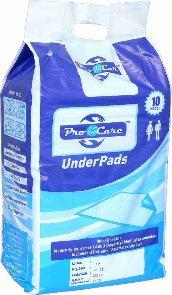 PROCARE Underpads Waist Size 60 X 90 Disposable Adult Diapers - L
