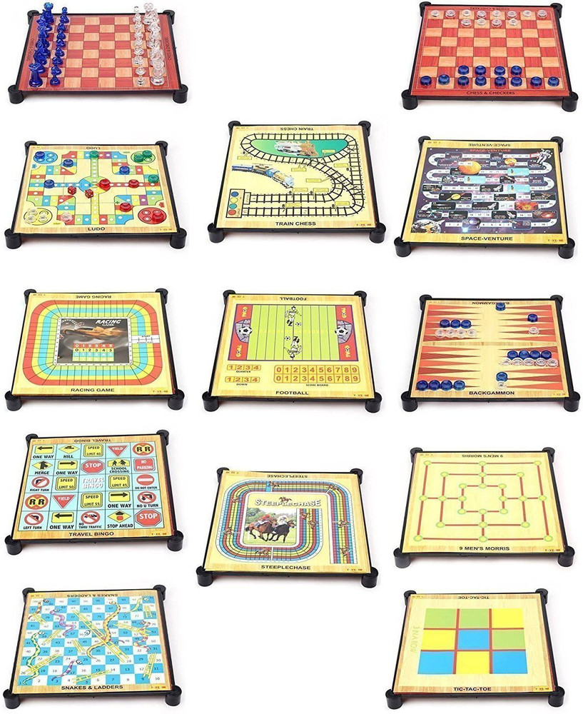 MD ZONE 13 in 1 Family Board Game Party Fun Games Board Game