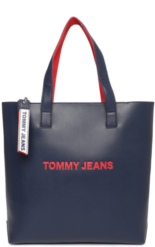 Buy TOMMY HILFIGER Blue PU Womens Casual Tote Bag