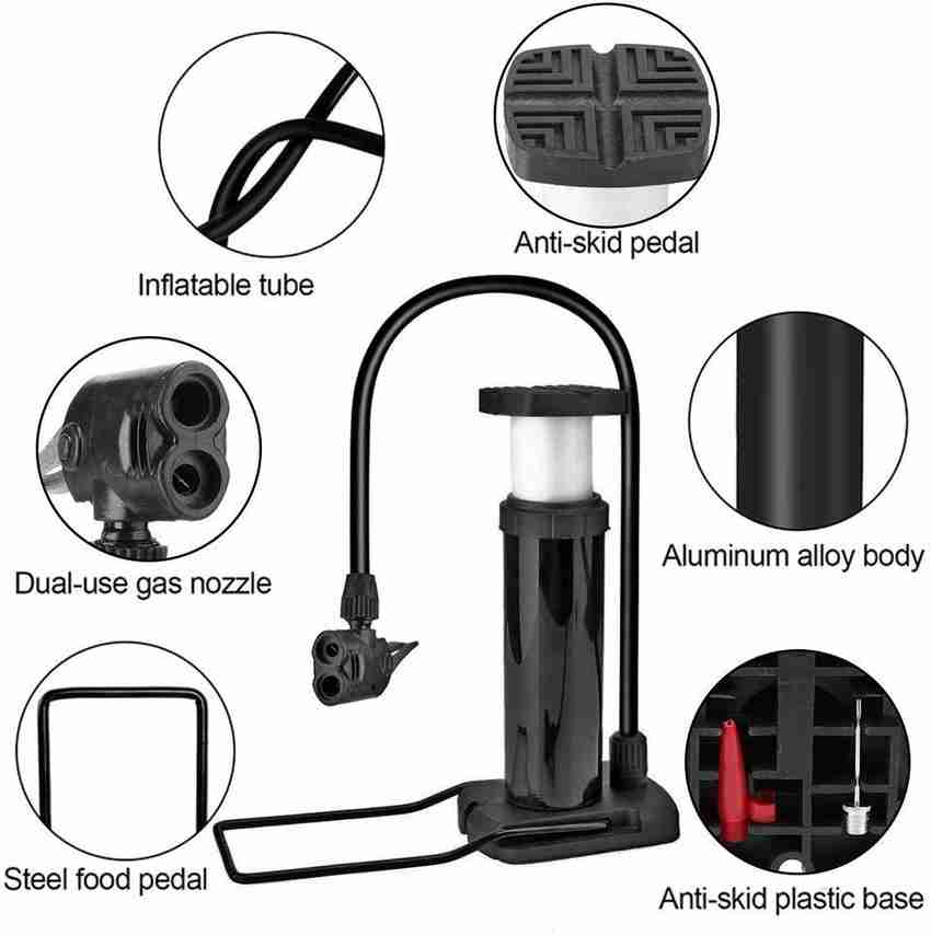 Presta outlet bicycle pump