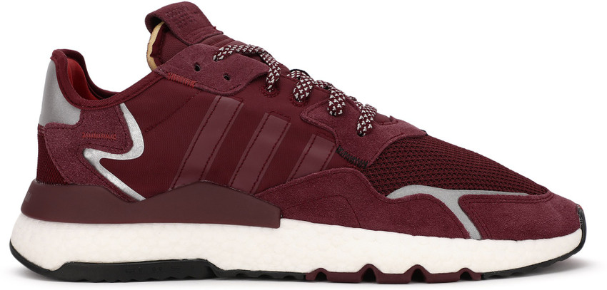 Adidas nite jogger sale burgundy