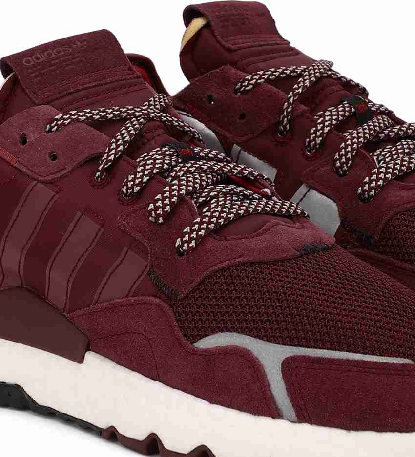 Adidas nite jogger burgundy sales