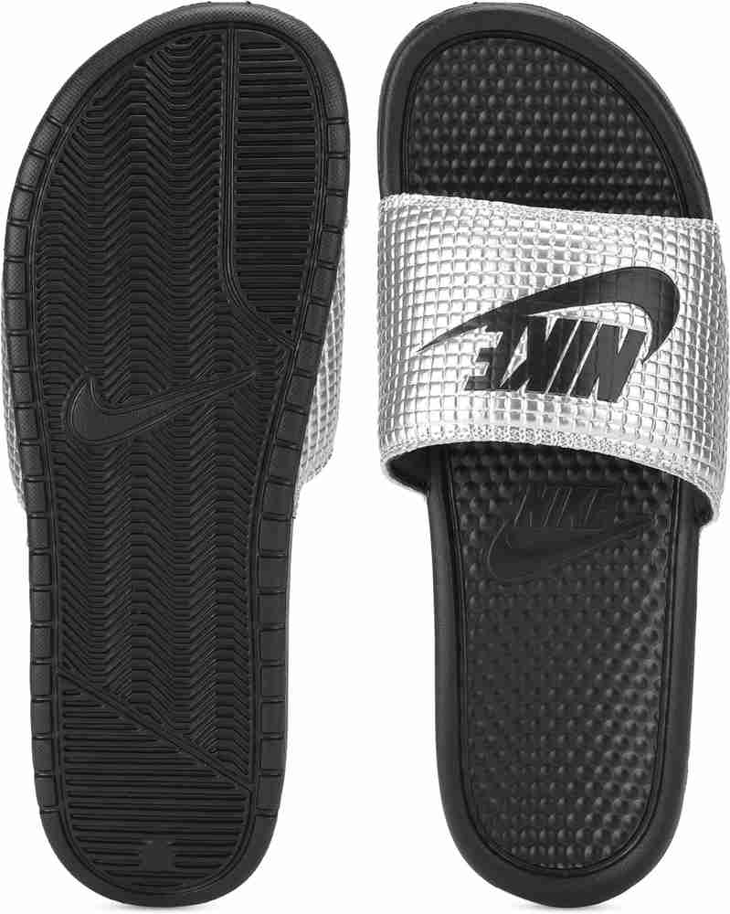 Nike benassi silver outlet