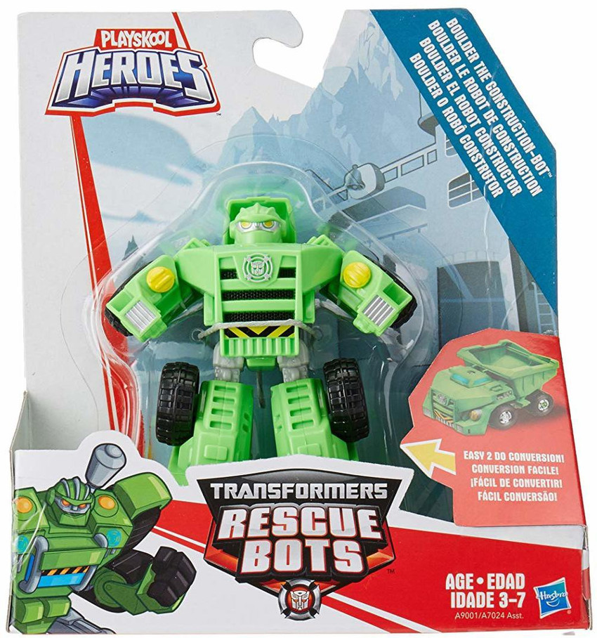 Green transformer deals rescue bot
