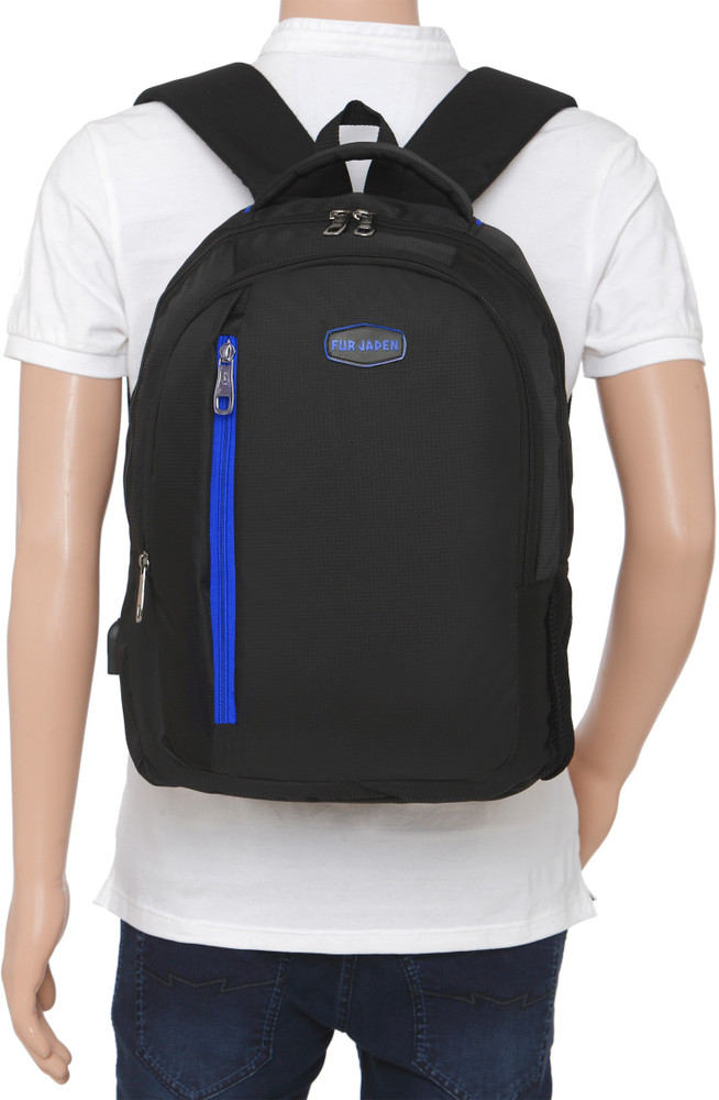 FUR JADEN USB Charging Waterproof Laptop Backpack for Men and