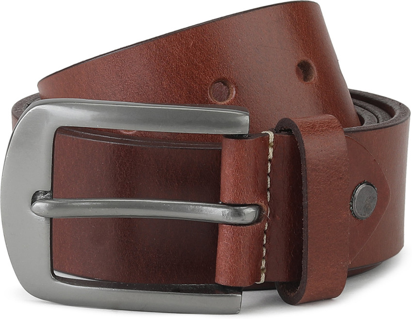 Spykar Men Casual Brown Genuine Leather Belt Brown Price in India Flipkart