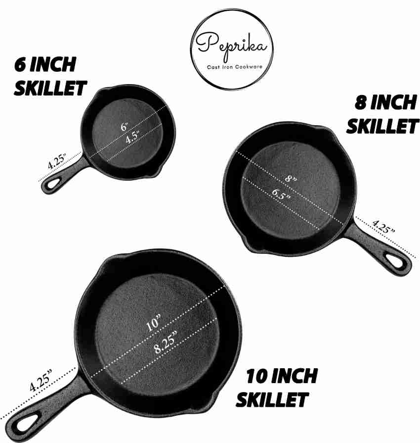 newtrial Cast Iron Skillet Large Preseasoned 10 Inch Fry Pan 26 cm diameter  3 L capacity Price in India - Buy newtrial Cast Iron Skillet Large  Preseasoned 10 Inch Fry Pan 26