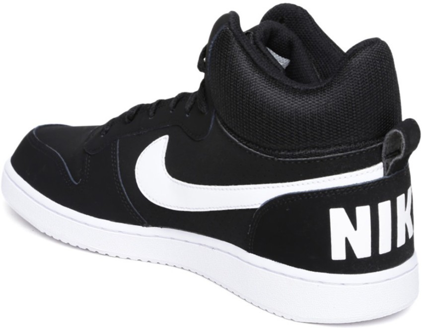 Nike court borough store black mens