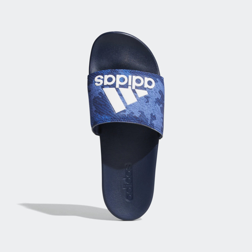 Adidas comfort slides blue sales