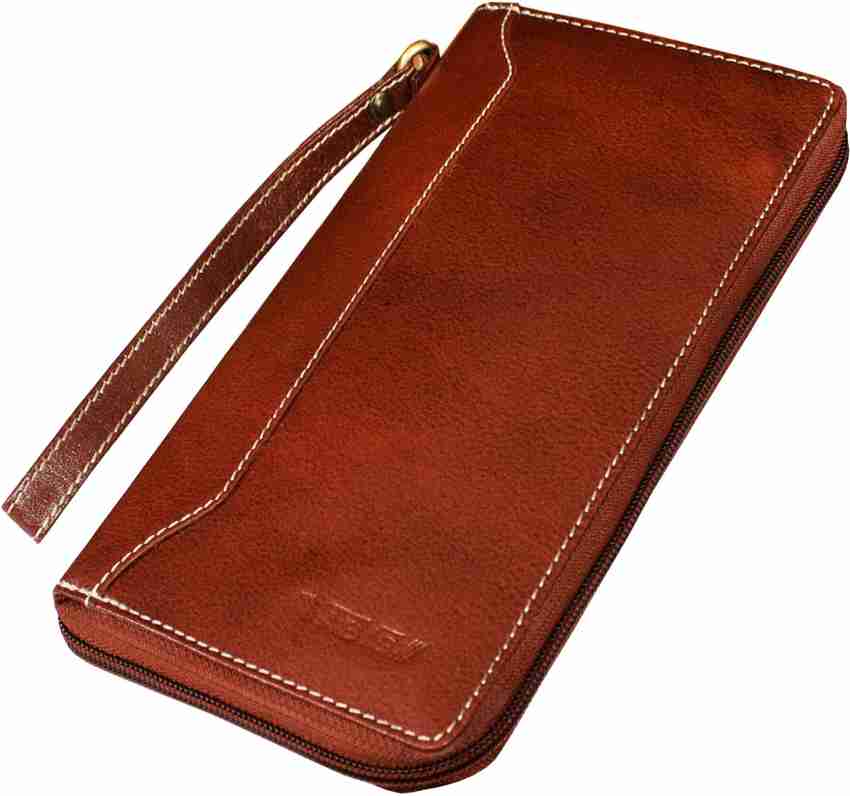 Abys 100% Genuine Leather Travel Wallet//Passport Holder//Passbook Holder For Men & Women