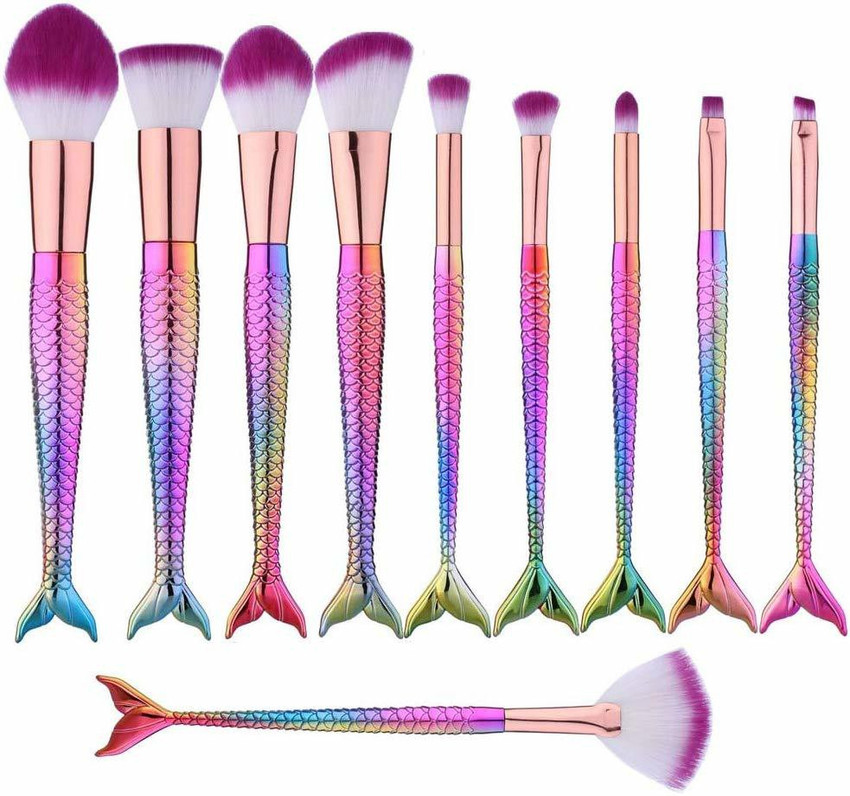 Mermaid sales makeup brushes