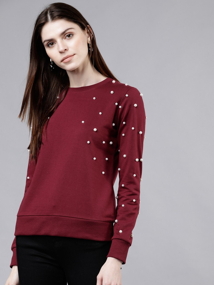 Tokyo Talkies Full Sleeve Solid Women Sweatshirt - Buy Tokyo Talkies Full  Sleeve Solid Women Sweatshirt Online at Best Prices in India | Flipkart.com