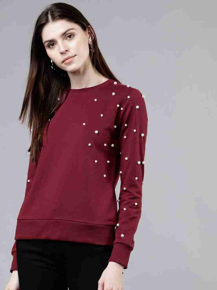 Print øge Landbrug Tokyo Talkies Full Sleeve Solid Women Sweatshirt - Buy Tokyo Talkies Full  Sleeve Solid Women Sweatshirt Online at Best Prices in India | Flipkart.com