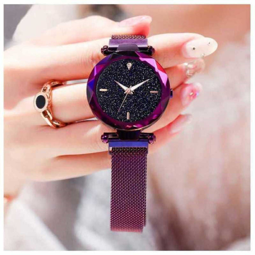 CERO irls Fashion Clock Mysterious Blue Lady Analog Watch For