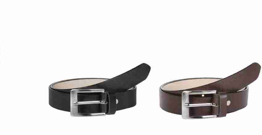 ajanta supreme Men Black Brown Genuine Leather Belt black brown Price in India Flipkart