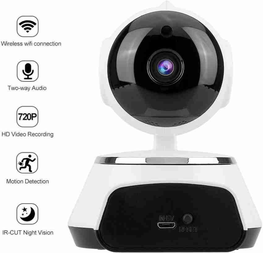 V.T.I V380 Mini WiFi Wireless CCTV Home Security HD 720P IP Camera Security Camera  P2P Night Vision IR Surveillance Camera(Supports up to 64gb SD Card)  Security Camera Price in India - Buy