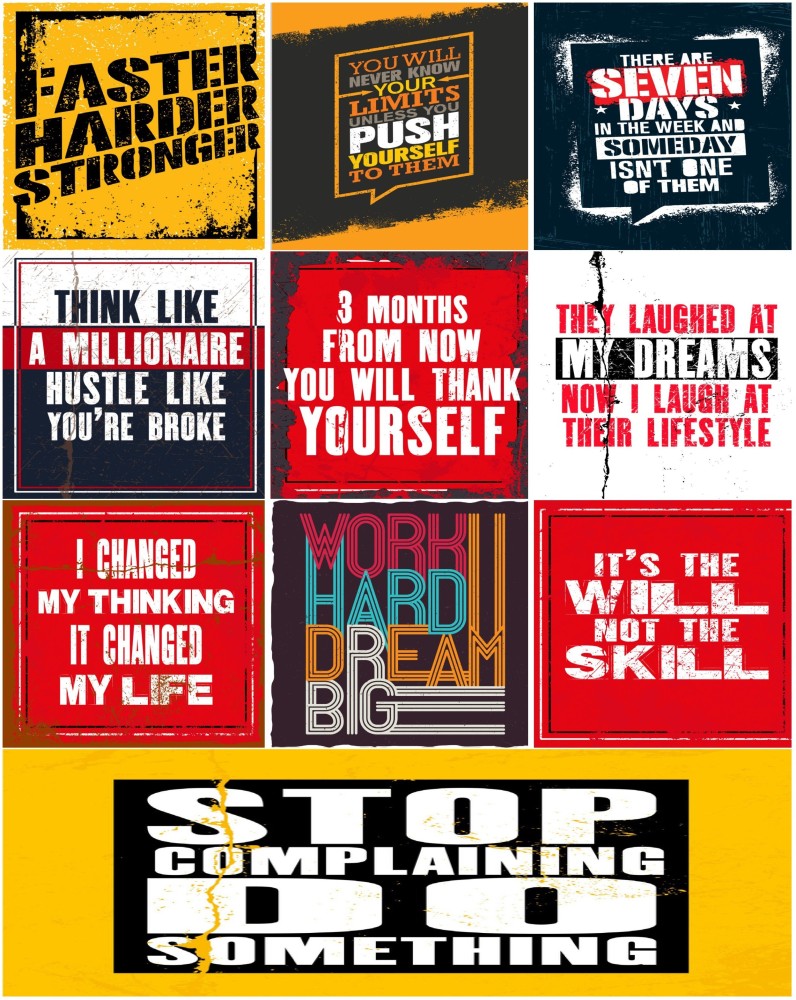 Motivational and Inspirational Quotes Wall Posters, (Elon Musk, Bill Gates,  Jack Ma, Warren Buffett, Bernard Arnault, Sergey Brin) 12x18 Each, Pack of