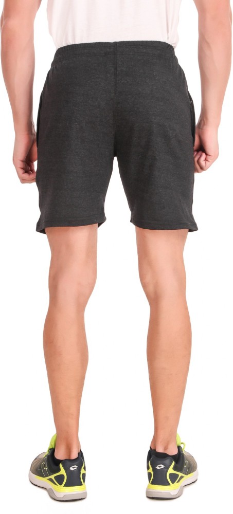 FABSTIEVE Self Design Men Grey Regular Shorts - Buy FABSTIEVE Self