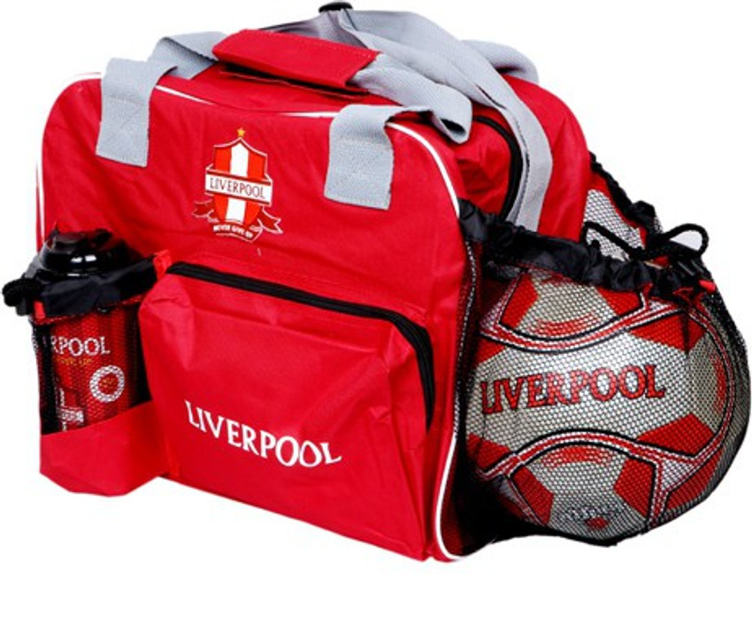 HRM LIVERPOOL PRINT SPORTS BAG WITH FOOTBALL POCKET. Buy HRM