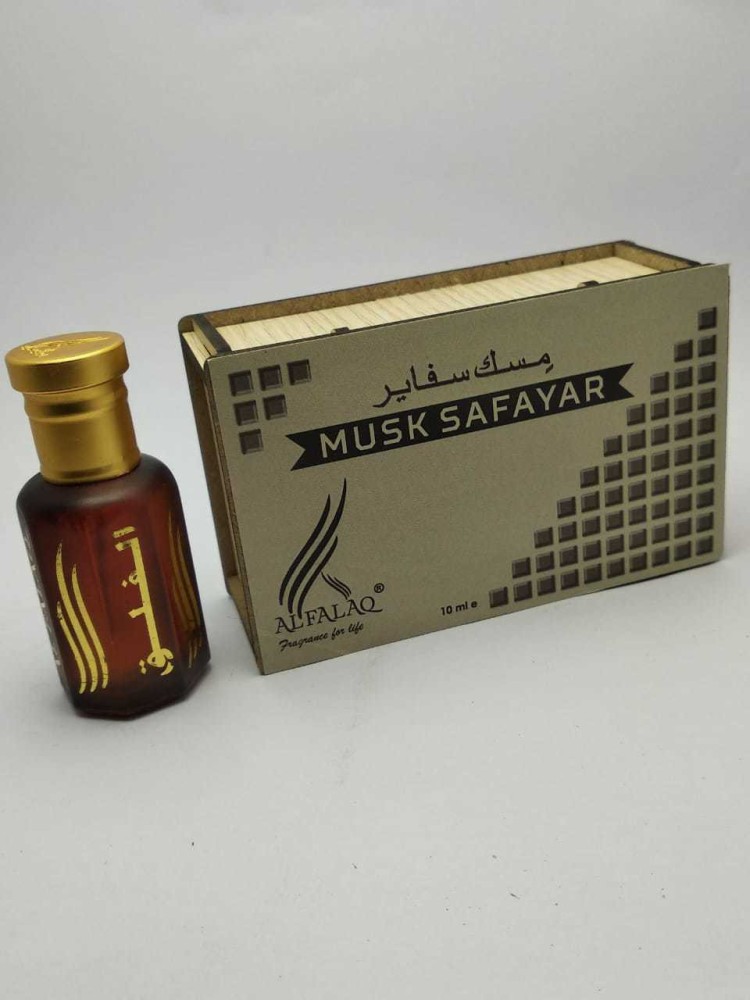 al falaq Musk Safayara Attar Perfume 10 Ml With wooden box Floral