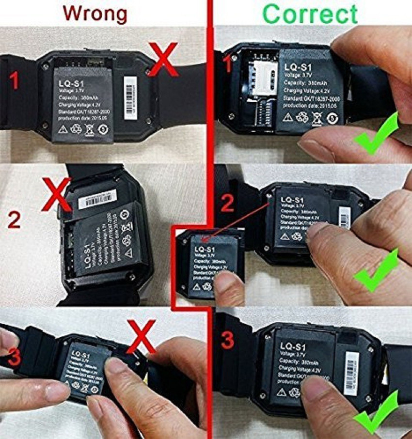 Lq s1 shop smartwatch battery price