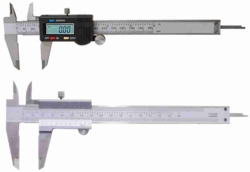 4 Way Vernier Caliper 6150mm/200mm/300mm 0.02mm Metal Gauge Micrometer