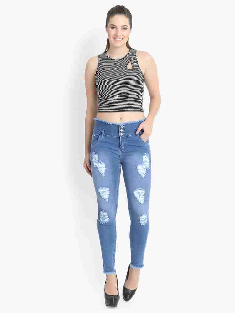 PERFECT FASHION Skinny Women Light Blue Jeans - Buy PERFECT FASHION Skinny  Women Light Blue Jeans Online at Best Prices in India