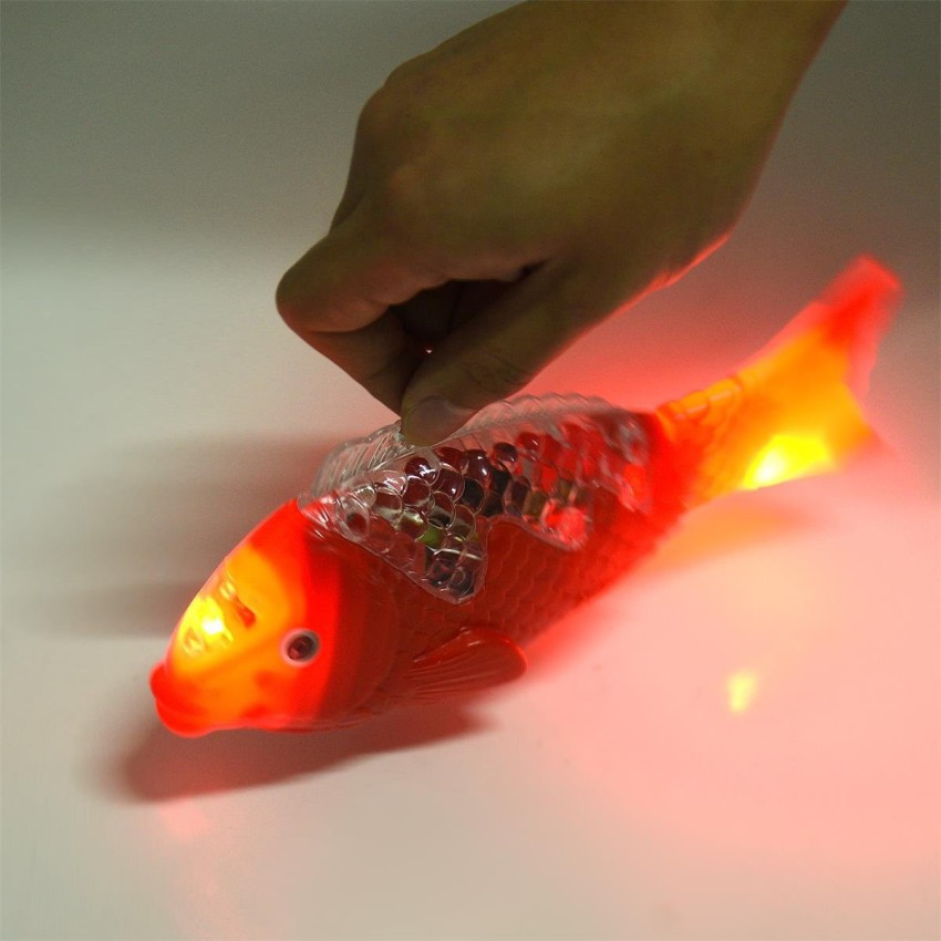 JohnMacc Electric Fish Toy Funny Ground Walking & Music Sound