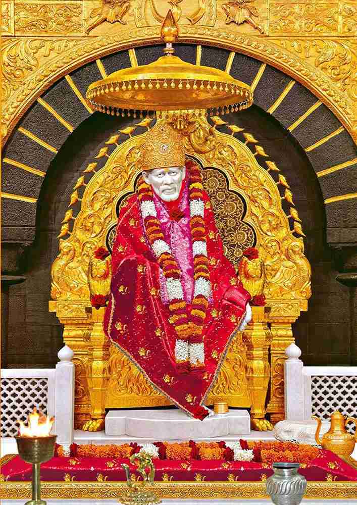 Shirdi Sai Baba Wall Poster Wall Paper Wall Sticker Without Frame for Home Decor Paper Print