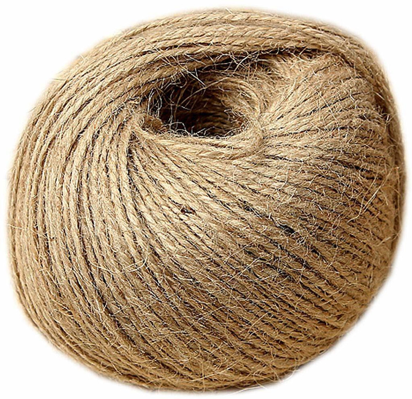 Eshopgift Natural jute thread Length 120M Pack of 1pc Thread