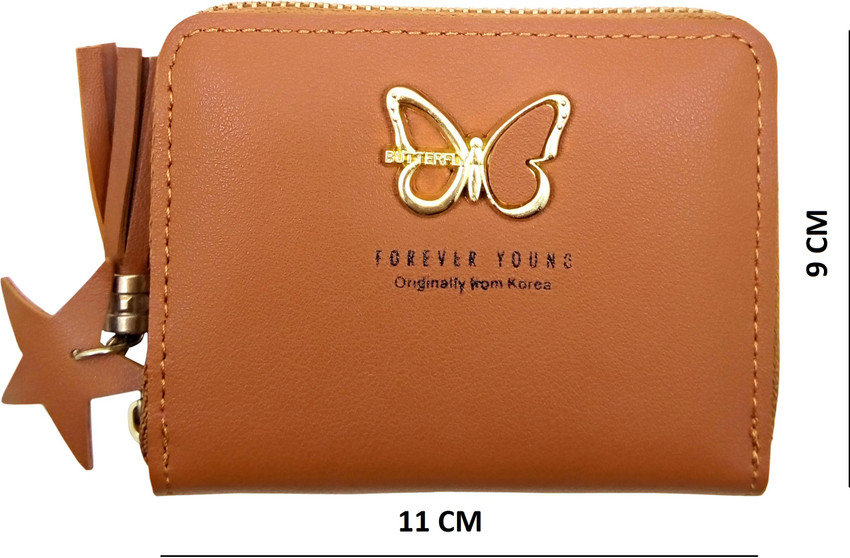 FOREVER YOUNG Women Casual Brown Artificial Leather Wallet TAN Price in India Flipkart