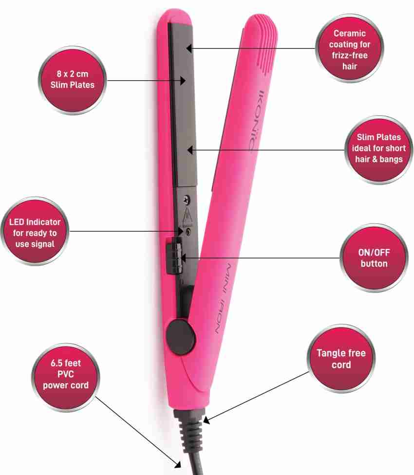 Ikonic mini hotsell pro hair straightener