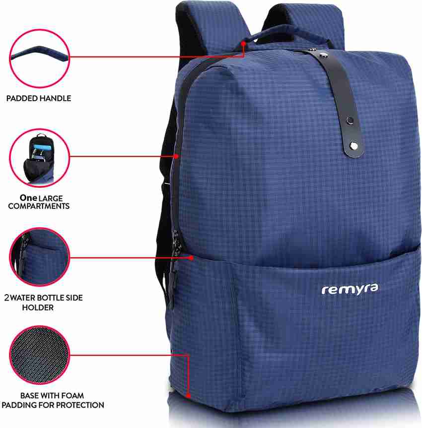 Remyra Orion Stylish Laptop Bag for Casual Use and College Bagpack TSA Friendly Water Resistant Blue 29 L Laptop Backpack Blue Price in India Flipkart