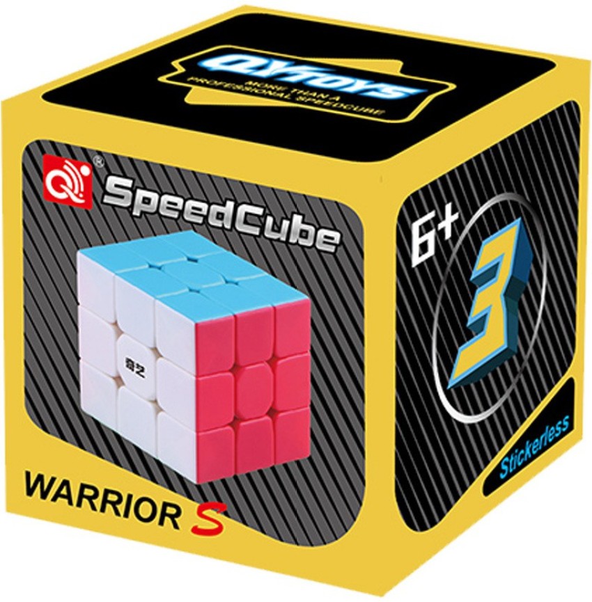 QiYi Warrior S 3x3 Magic Speed Cube Stickerless Professional Fidget Toys  Qiyi Warrior W Jelly Cubo Magico Puzzle