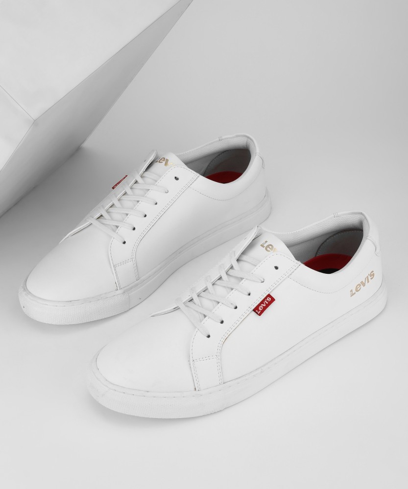 Levis white sale leather shoes