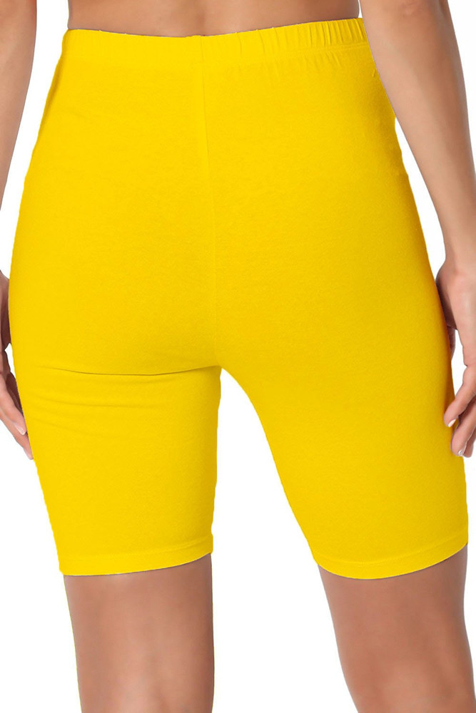Omikka Solid Women Yellow Cycling Shorts Buy Omikka Solid Women